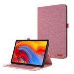 For Lenovo Tab M11 / Xiaoxin Pad 11 2024 Horizontal Flip TPU + Fabric PU Leather Tablet Case(Rose Red)