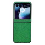 For Motorola Razr 40 Ultra Gradient Color Glitter Shockproof Protective Phone Case(Green)