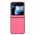 For Motorola Razr 40 Ultra Gradient Color Glitter Shockproof Protective Phone Case(Rose Red)