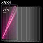 For T-Mobile REVVL 6x 50pcs 0.26mm 9H 2.5D Tempered Glass Film
