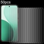 For OPPO Reno14 Global 50pcs 0.26mm 9H 2.5D Tempered Glass Film
