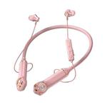 K1692 Meow Planet Neck-mounted Noise Reduction Sports Bluetooth Earphones(Pink)