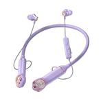 K1692 Meow Planet Neck-mounted Noise Reduction Sports Bluetooth Earphones(Purple)
