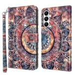 For Samsung Galaxy A05s 3D Painted Leather Phone Case(Colorful Mandala)