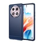 For OPPO A2 Pro Carbon Fiber Brushed Texture TPU Phone Case(Blue)