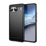 For OnePlus Nord 4 Brushed Texture Carbon Fiber TPU Phone Case(Black)