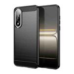 For OnePlus Ace 5 Ultra Carbon Fiber Brushed Texture TPU Phone Case(Black)