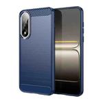 For OnePlus Ace 5 Ultra Carbon Fiber Brushed Texture TPU Phone Case(Blue)