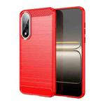 For OnePlus Nord 5 5G Carbon Fiber Brushed Texture TPU Phone Case(Red)