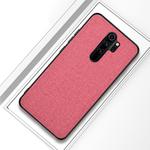 For Xiaomi Redmi 9 Shockproof Cloth Texture PC+ TPU Protective Case(Pink)