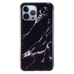 IMD Marble TPU Phone Case For iPhone 15 Pro(Black)