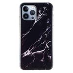 IMD Marble TPU Phone Case For iPhone 15 Pro Max(Black)