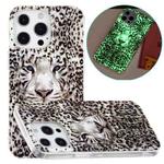 For iPhone 15 Pro Electroplating Soft TPU Phone Case(Leopard Tiger)