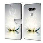 For LG K31 Crystal 3D Shockproof Protective Leather Phone Case(Light Lotus)