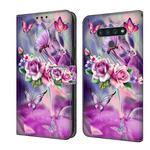 For LG Stylo 6 / K71 Crystal 3D Shockproof Protective Leather Phone Case(Butterfly)