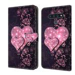 For LG Stylo 6 / K71 Crystal 3D Shockproof Protective Leather Phone Case(Lace Love)