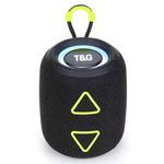 T&G TG655 Outdoor Portable TWS Wireless Bluetooth Speaker LED Light Stereo Subwoofer(Black)