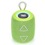 T&G TG655 Outdoor Portable TWS Wireless Bluetooth Speaker LED Light Stereo Subwoofer(Green)