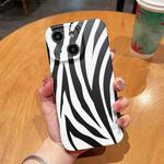 For iPhone 14 Frosted TPU Phone Case(Zebra Texture)