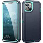 For iPhone 15 Life Waterproof Rugged Phone Case(Dark Blue + Light Blue)