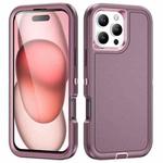 For iPhone 16 Pro Life Waterproof Rugged Phone Case(Purple + Pink)