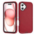 For iPhone 16 Plus Life Waterproof Rugged Phone Case(Red + Black)