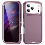For iPhone 17 Pro Max Life Waterproof Rugged Phone Case(Purple + Pink)