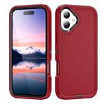 For iPhone 17 Life Waterproof Rugged Phone Case(Red + Black)