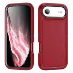 For iPhone 17 Air Life Waterproof Rugged Phone Case(Red + Black)
