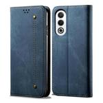 For OPPO K12x 5G Global Denim Texture Casual Style Horizontal Flip Leather Case(Blue)