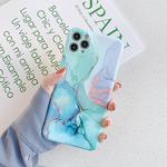 For iPhone 11 Pro Symphony Marble Pattern Shockproof TPU Case(Ancient Green)
