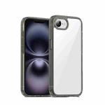 For iPhone 16e iPAKY Aurora Series Shockproof PC + TPU Protective Phone Case(Transparent Black)