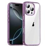 For iPhone 16 Pro iPAKY Aurora Series Shockproof PC + TPU Protective Phone Case(Transparent Purple)