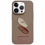 For iPhone 14 Pro Painted Pattern Skin-friendly PC Phone Case(Coffee Pigment)