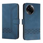 For Realme 11 Cubic Skin Feel Flip Leather Phone Case(Blue)