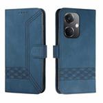For OPPO K11 Cubic Skin Feel Flip Leather Phone Case(Blue)