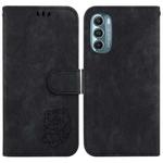 For Motorola Moto G Stylus 5G 2022 Little Tiger Embossed Leather Phone Case(Black)