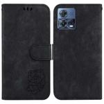 For Motorola Moto S30 Pro 5G Little Tiger Embossed Leather Phone Case(Black)