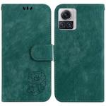 For Motorola Moto X30 Pro 5G Little Tiger Embossed Leather Phone Case(Green)