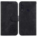 For Motorola Moto G8 Power Lite Little Tiger Embossed Leather Phone Case(Black)