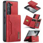 For Samsung Galaxy Z Fold6 DG.MING M2 Series 3-Fold Multi Card Bag + Magnetic Phone Case(Red)