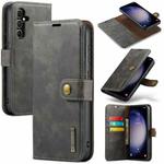 For Samsung Galaxy S23 FE 5G DG.MING Crazy Horse Texture Detachable Magnetic Leather Case(Grey)