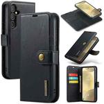 For Samsung Galaxy S24+ 5G DG.MING Crazy Horse Texture Detachable Magnetic Leather Case(Black)