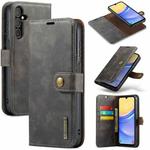 For Samsung Galaxy A15 5G / A15 4G DG.MING Crazy Horse Texture Detachable Magnetic Leather Case(Grey)