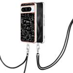 For Google Pixel 8 Pro Electroplating Dual-side IMD Phone Case with Lanyard(Equation)