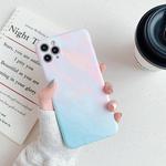 For iPhone 11 Pro Frosted Marble Pattern Shockproof TPU Case(Fire Coral)