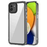 For Samsung Galaxy A03 Transparent Acrylic + TPU Shockproof Phone Case(Transparent Black)