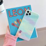 For iPhone 11 Pro Max Colorful Gradient Marble Pattern Shockproof TPU Case(Sky Clouds)