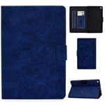 For Kindle Fire HD8 2016 / 2017 Cowhide Texture Horizontal Flip Leather Case with Holder & Card Slots & Sleep / Wake-up Function(Blue)