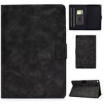 For Kindle Fire HD10 2015 / 2017 Cowhide Texture Horizontal Flip Leather Case with Holder & Card Slots(Grey)
